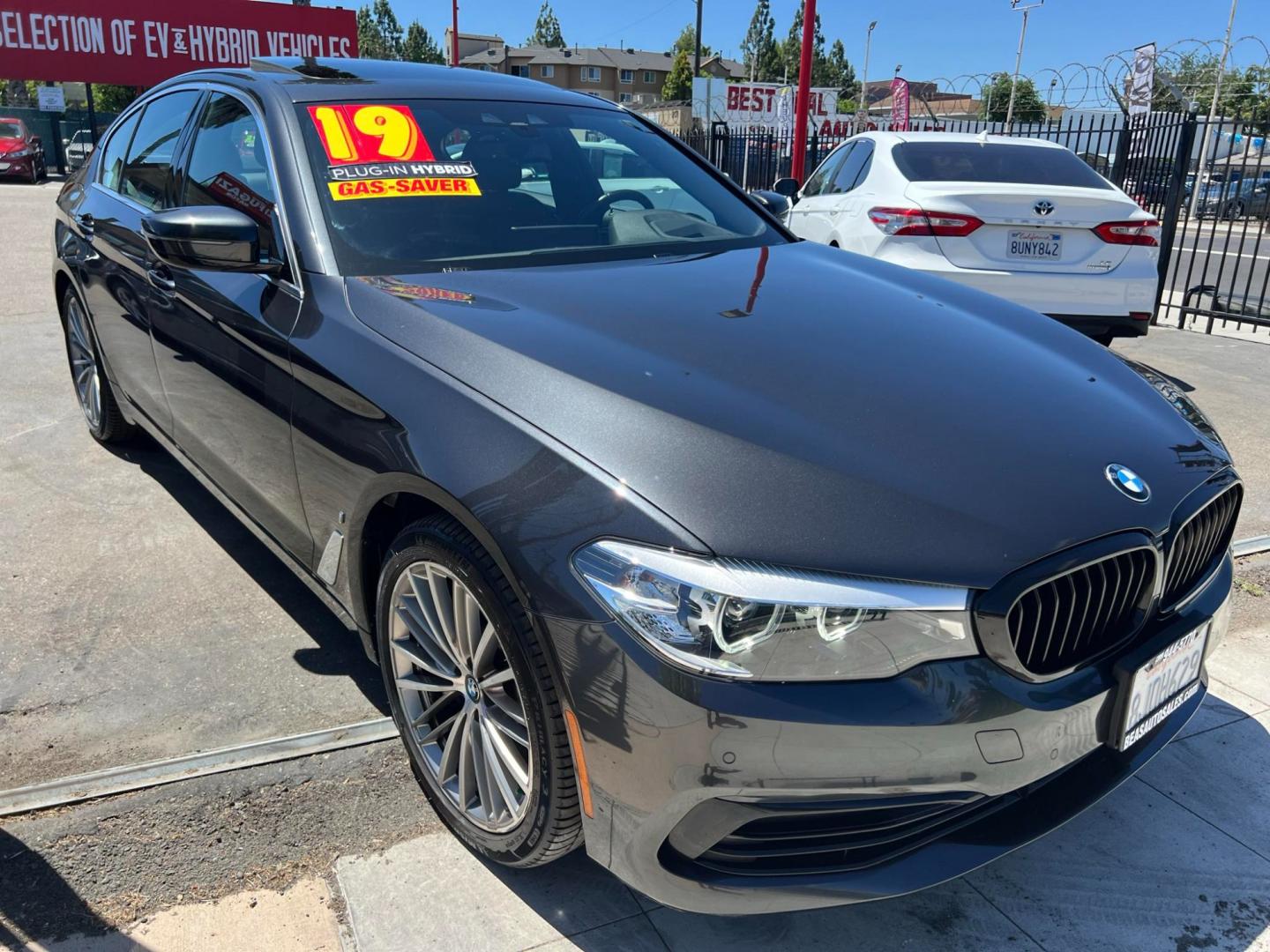 2019 DARK GRAY /BLACK BMW 5-Series (WBAJA9C5XKB) , located at 744 E Miner Ave, Stockton, CA, 95202, (209) 944-5770, 37.956863, -121.282082 - Photo#0